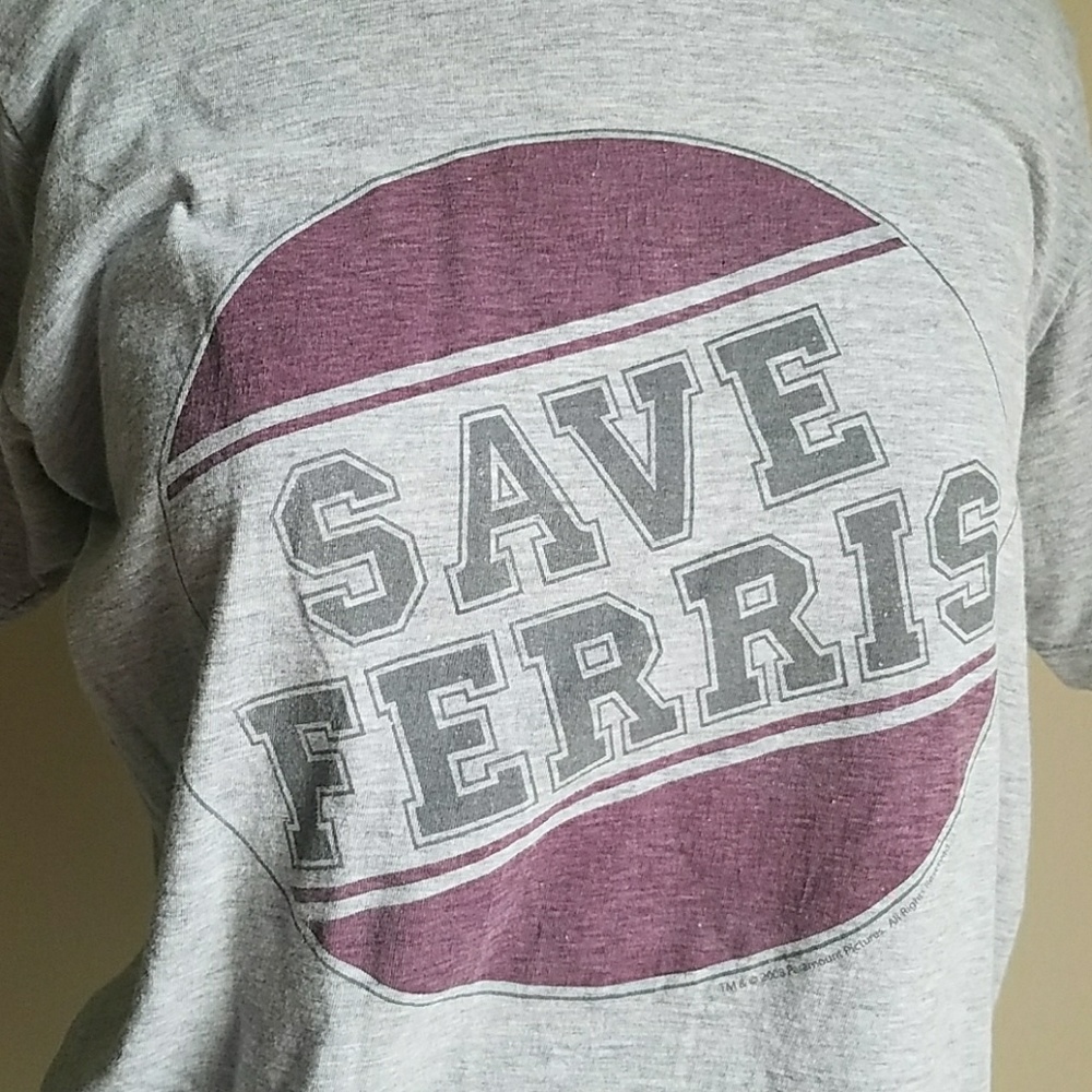 🎉 Basic cotton t-shirt SAVE FERRIS - Picture 2 of 4
